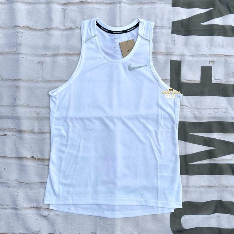 เสื้อกล้ามวิ่ง Nike Running Breathe Miler Singlet “White” ของแท้100%