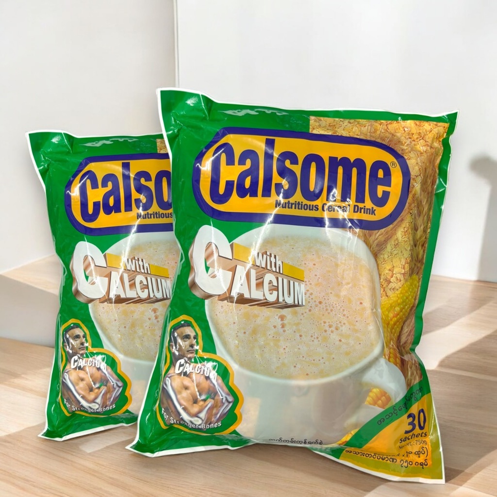 4seafood ข้าวโอ๊ตข้าวโพด Calsome เครื่องดื่มธัญพืช ซีเรียลข้าวโพด (แพ็ค 30 ซอง)