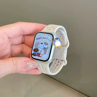 สายท้อปปิ้ง สายนาฬิกา สำหรับ smart watch 11 10 9 8 ultra7/6/5/4 ขนาด 45/49/44/41mm สาย iWatch สายสําหรับแอปเปิ้ลวอช