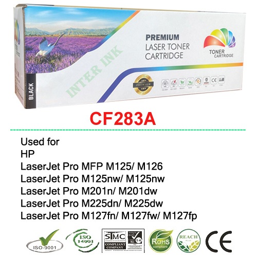 ตลับหมึก LaserJet Pro M125rnw / M201n / M201dw / M225dn/ M225dw (CF283A) สีดำ Compatible