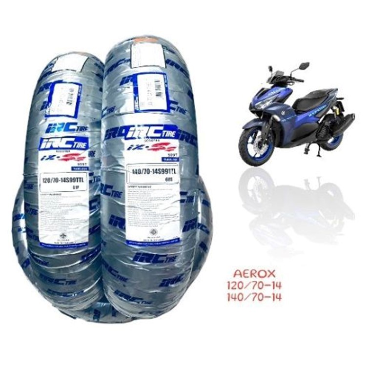 ยางนอก (IRC) YAMAHA AEROX155 ลาย IZ-Ss หน้า 110/80-14 TL รหัสสินค้า TY22516