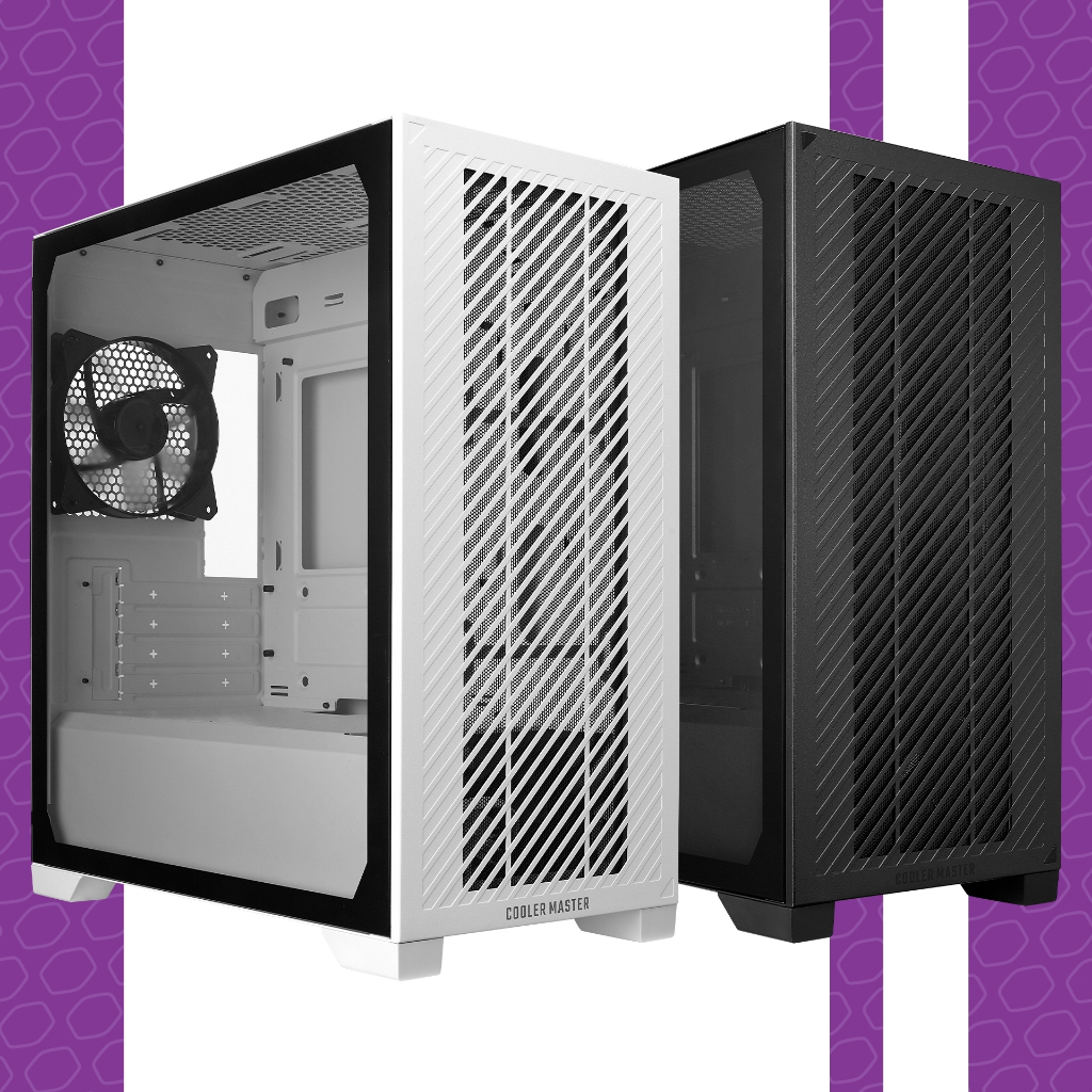 CASE (พัดลมไม่มีไฟ 1 ตัว) COOLER MASTER ELITE 301 LITE (BLACK | WHITE) -ของแท้ 2 ปี