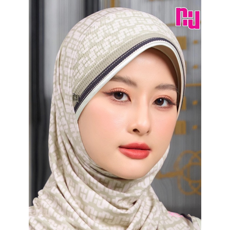 NUNUH ICON II ผ้าคลุมผมฮีญาบมุสลิมแบบสวมสำเร็จ ทรงฟองน้ำตรง (FN-T)