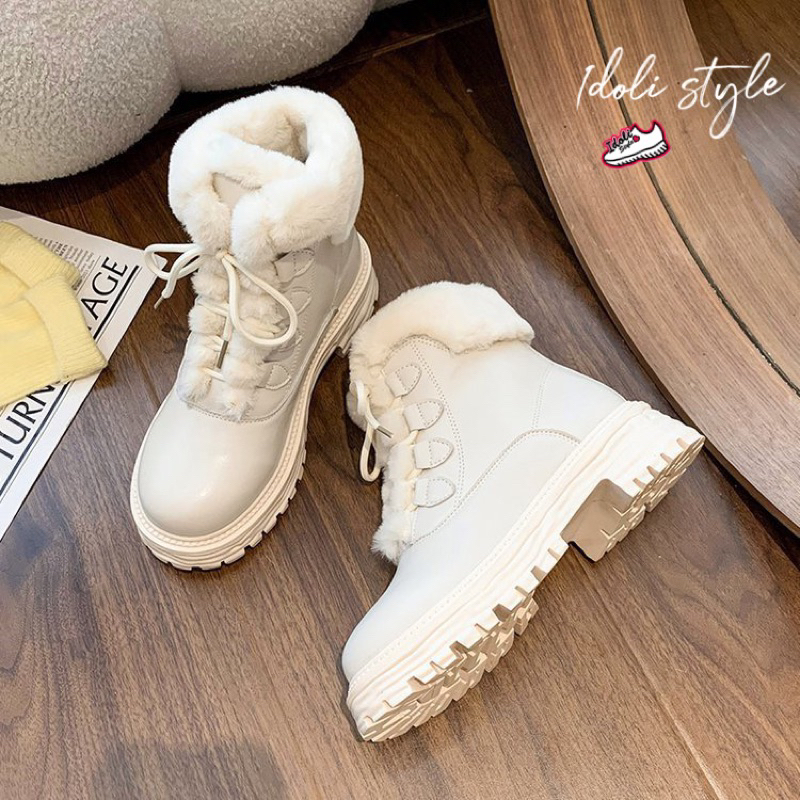 Idoli styleรองเท้าบูทบุขนกันหนาวลุยหิมะได้ พร้อมส่งในไทย🇹🇭 - รูปที่ 5