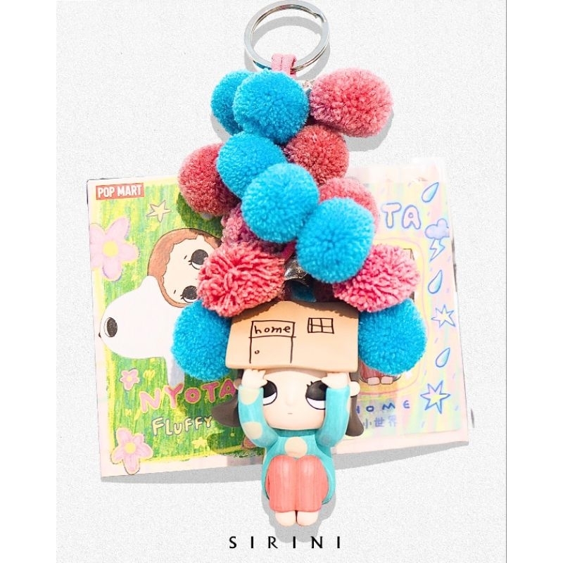 พวงกุญแจ NYOTA HOME #POPMART ตกแต่งพร็อพ เม็ดเงิน ปอมปอม เชือกถักงานชนเผ่า