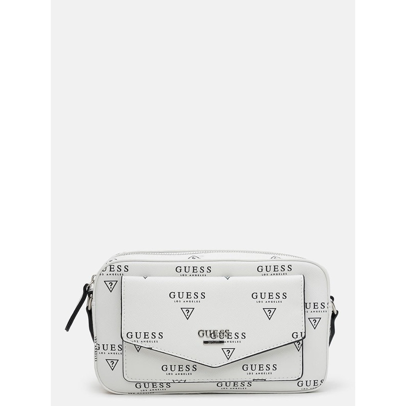 Guess กระเป๋าguessสีขาว กระเป๋าสะพายข้างผู้หญิง