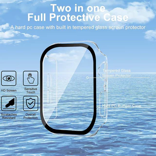 เหมาะสำหรับ iWatch Series 10/11 PC Case + ตัวป้องกันหน้าจอ 42 มม.46 มม.ป้องกันแรงเสียดทาน 2-in-1 นาฬิกา