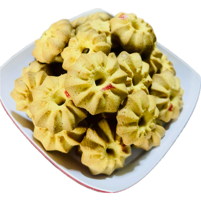 คุกกี้กลิ่นเนยเนยนม หอมอร่อยน้ำหนัก 750กรัมราคา 135 บาท