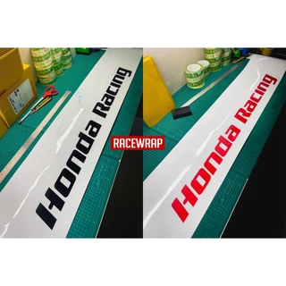 สติกเกอร์คาดหน้า ลาย honda racing ติดได้กับhondaทุกรุ่น สติกเกอร์บังแดด