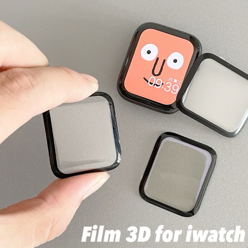 ฟิล์ม series Watch11 10 9 8 7 6 SE 5 4 3 2 1  Film 3D Screen 46 38,42,40,44 45mm แบบโค้ง 3 มิติ ฟิล์มสำหรับแอปเปิ้ลวอช