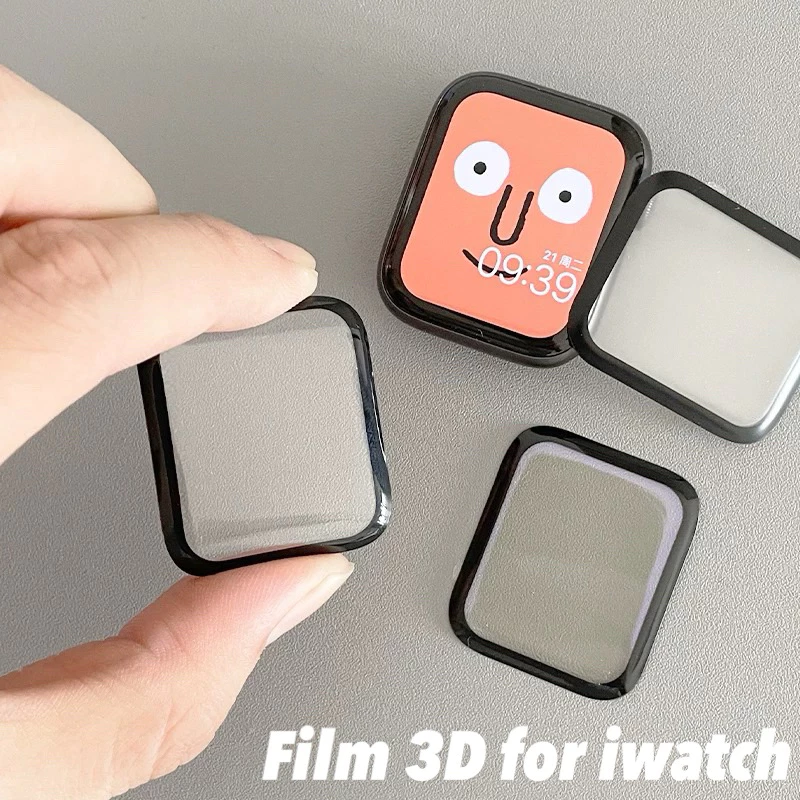 ฟิล์ม series Watch11 10 9 8 7 6 SE 5 4 3 2 1 Film 3D Screen 46 38,42,40,44 45mm แบบโค้ง 3 มิติ ฟิล์มสำหรับแอปเปิ้ลวอช
