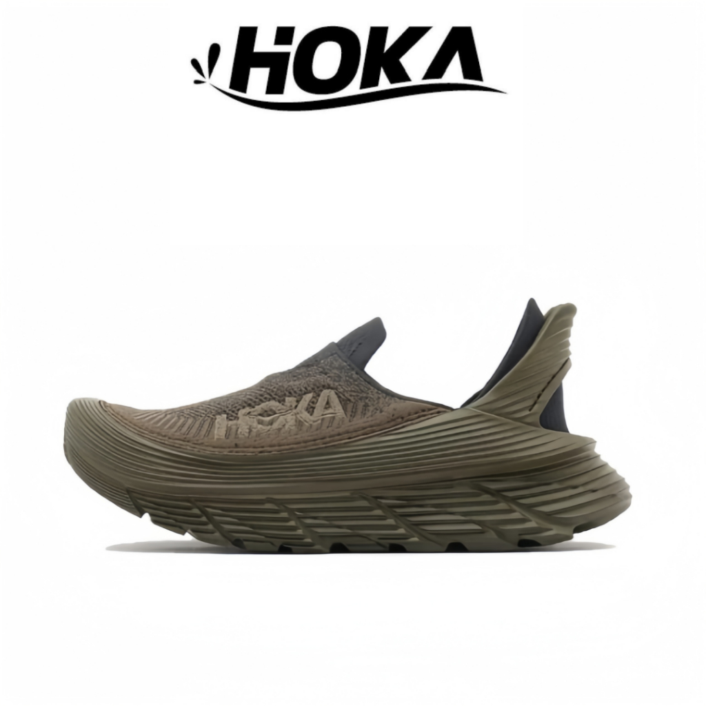 ของแท้ 100 % HOKA ONE ONE Restore Tc สีมะกอก