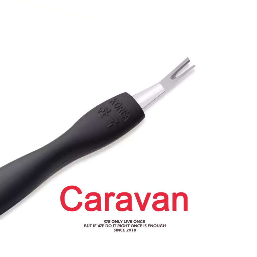 Caravan Crew Cuticle pusher สเตนเลส หนังกําพร้า ผิวที่ตายแล้ว ผลักดัน กําจัด สําหรับเล็บเท้า ทําเล็บมือ ทําความสะอาด เคร