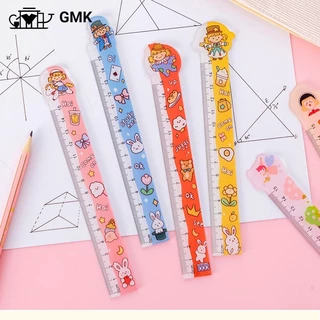 ไม้บรรทัดวัด ไม้บรรทัดนักเรียน ลายการ์ตูน ขนาด15 ซม. ไม้บรรทัดงอได้ เครื่องเขียน อุปกรณ์การเรียน น่ารักBS36