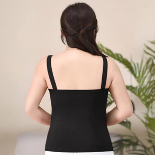 เสื้อกล้ามสายเดี่ยวมีบราสาวอวบ อก 30-44 สาวอ้วน ไม่ต้องใส่เสื้อใน ไซส์ใหญ่ L-4XL น้ำหนัก 50-100 KG
