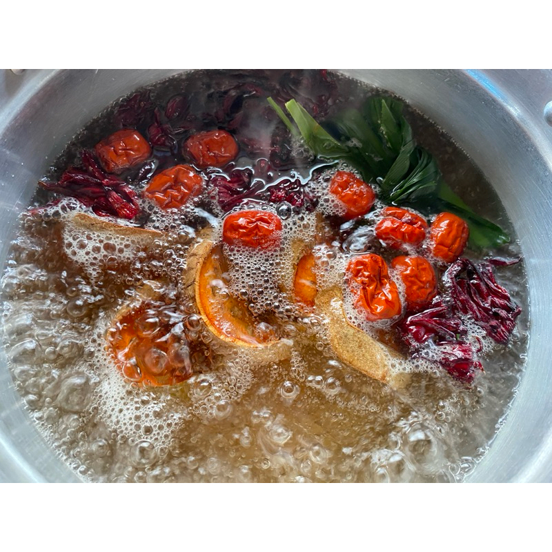 ชุดต้มน้ำสามเกลอ ห่อ 60 กรัม 5 แถม1               ชุดต้มสมุนไพรสามเกลอ น้ำสามเกลอ แถมฟรีใบเตยและใบหญ้าหวาน - รูปที่ 7