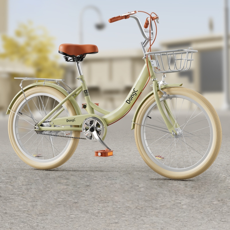 เฟรมใหม่ bike for woman จักรยานวินเทจ 20 นิ้ว จักยานคอห่าน จักรยานแม่บ้าน24นิ้ว