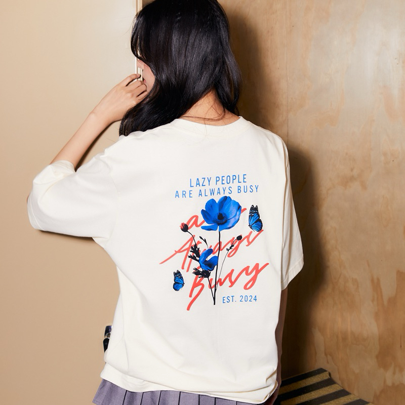 LaZy people.bkk | Sorry, I’m busy เสื้อยืด Oversized 44"