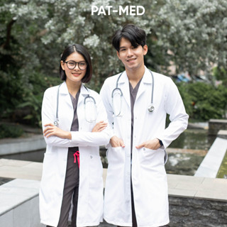 White Premium Gown for Male ชุดสครับแพทย์ พยาบาล (ไม่รวมปักช…