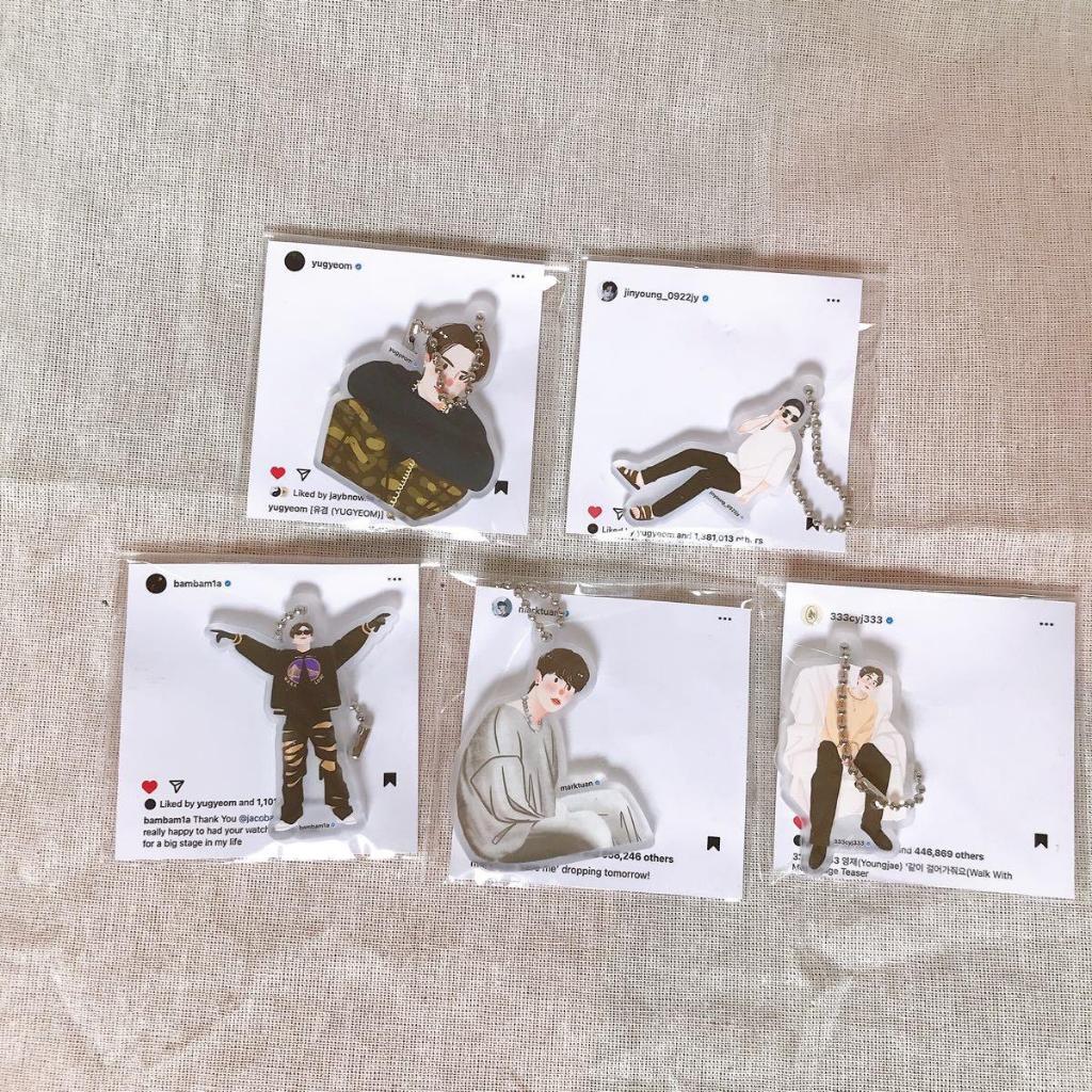 พร้อมส่ง Keychain Got7 Members พวงกุญแจ ก๊อตเซเว่น