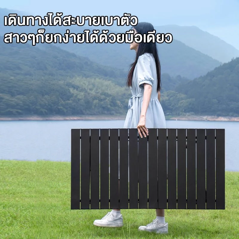 โต๊ะแคมป์ปิ้งแบบพับ โต๊ะแคมป์พับแบบพกพา โต๊ะตั้งแคมป์แบบพับ กลางแจ้ง,ครัวเรือน,  แคมป์คู่ 2ท่าน, อุปกรณ์ปิคนิค，พกพาสะดวก thumbnail 8