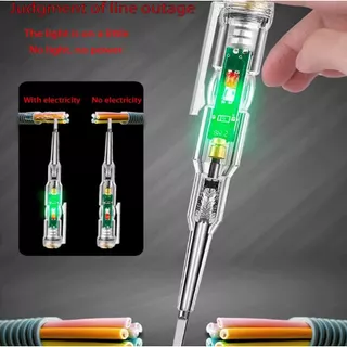 ปากกาทดสอบแรงดันไฟฟ้า ไขควังวัดไฟ แบบไม่สัมผัส มีไฟ LED 2 สีบอกสถานะ ไขควงเช็คไฟ ปากกาไฟฟ้า tester pen ไขควงวัดไฟ