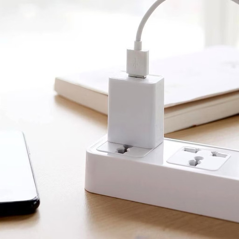 Adapter USB 5V-1A หัวชาร์จสำหรับโทรศัพท์มือถือ โคมไฟตั้งโต๊ะ พัดลม นาฬิกาลำโพงพกพา