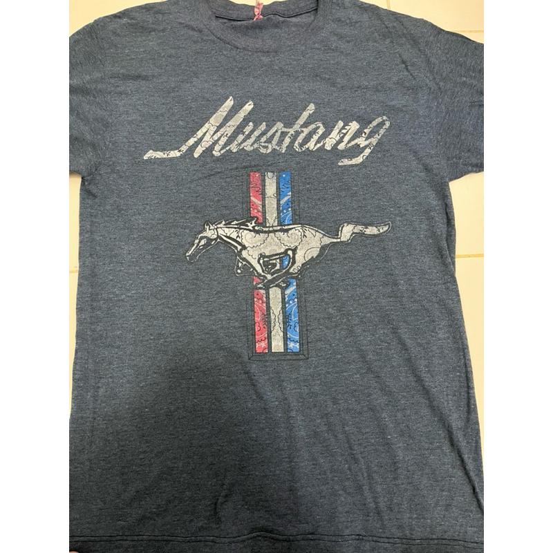 เสื้อยืดmustang ป้ายoptima มือสองusa