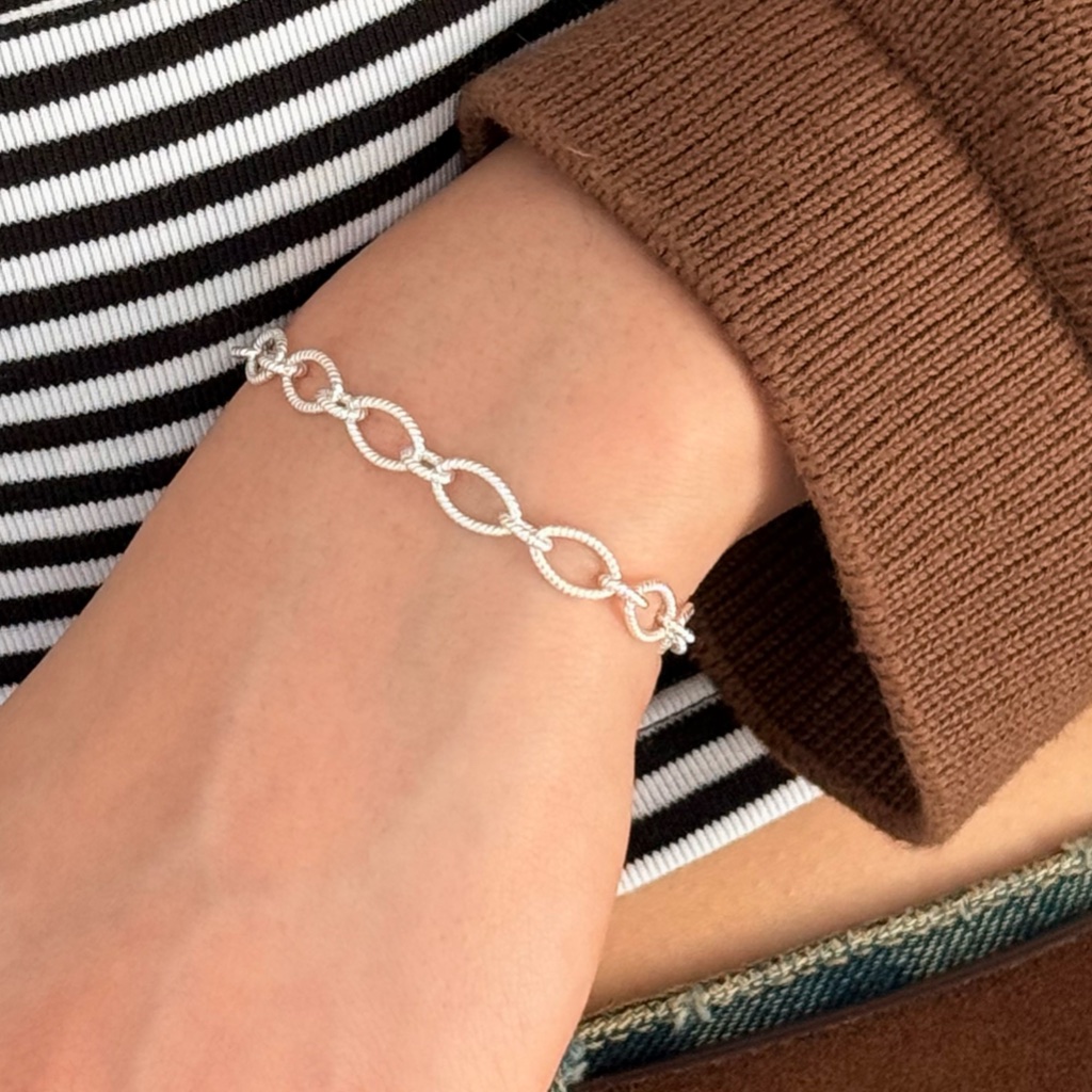 (bracelet,สร้อยข้อมือ) : LOGAN BRACELET SILVER925 | สร้อยข้อมือเงินแท้ สร้อยข้อมือโซ่เงินแท้ | YOUR WISHLIST