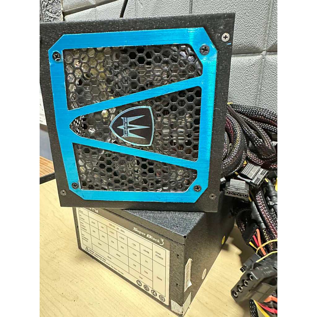 POWER SUPPLY (PSU) Plenty Plenty SUPER BLACK 3 550W สายยาว มี6PINการ์ดจอ อุปกรณ์จ่ายไฟ สำหรับคอมพิวเ