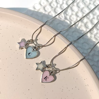 สร้อยคอ+จี้อักษร candy ตัวอักษร A-Z 🤍| รวมสีพาสเทล น่ารัก (แจ้งทางข้อความถึงผู้ขาย,แชท)
