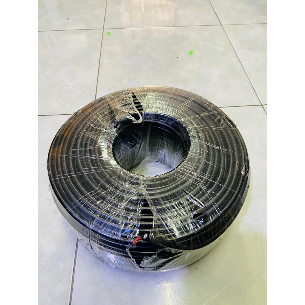 100M RG6/128 RG6+Power Line สายRG6+POWER (สายRG6 มีสายไฟในตัว) ยาว 100 เมตร