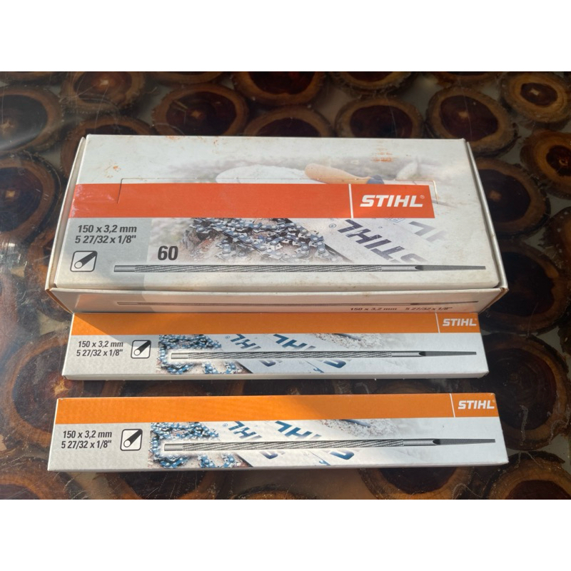 STIHL ตะไบเลื่อยโซ่ยนต์ ขนาด 3.2 MM ของแท้ 100% จากโรงงาน STIHL (ด้ามละ 80 บาท)