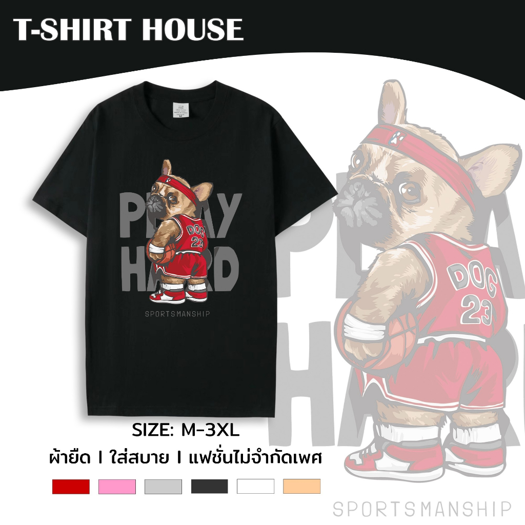 038+tt-74# เสื้อยืด คอกลม แขนสั้น M-3XL สกรีนลายการ์ตูน ผ้าคอตตอนผสม ใส่ได้ทั้งชายและหญิง