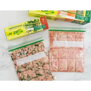 เอ็ม ซิป M zip ถุงซิปพลาสติก Food Grade ใช้บรรจุอาหารได้หลากหลาย ปลอดภัย 100% แช่ช่องฟรีซได้