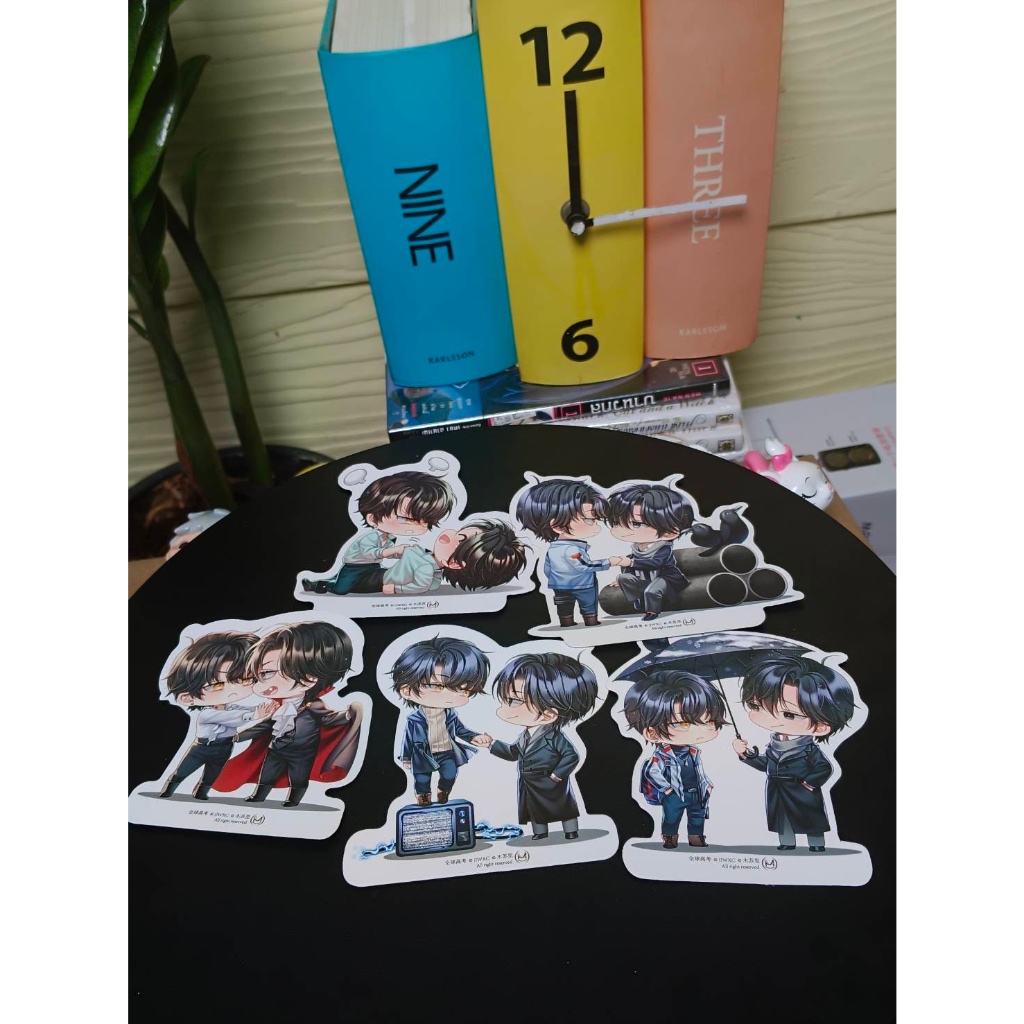 จิบิน่ารัก เรื่องเกมปริศนาสอบมรณะ 5แบบ ตามหน้าปกนิยายและกล่อง สำหรับสะสม #ร้านแมวแว่น