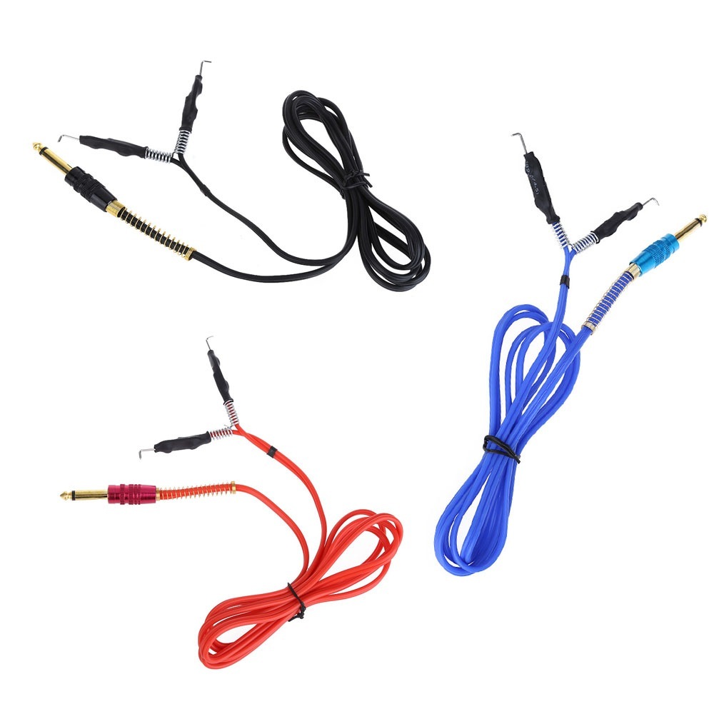 สายเกี่ยวเครื่องสัก ซิลิโคน Tattoo Clip Cord 1.8 เมตร สายพรีเมียมนิ่มพิเศษ นำไฟนิ่ง ทนทานไม่ขาดง่าย