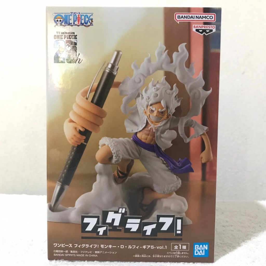 [มือ1/ส่งด่วน Lot.JP] One Piece Fig Life Vol.1 Monkey D Luffy Gear 5 Pen Stand Nika ฟิกเกอร์วันพีช ลูฟี่ นิกะ Figlife