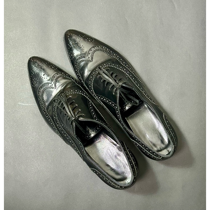 black oxford brogue shoes (used)