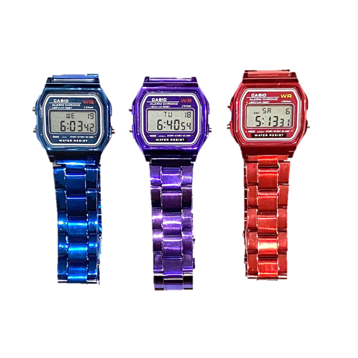(พร้อมกล่อง) นาฬิกาผู้หญิง นาฬิกาข้อมือ สายเหล็ก สีทอง สีเงิน นาฬิกาcasio นาฬิกาคาสิโอ้ สายสีดำ ควอทว์หญิงและชาย RC620