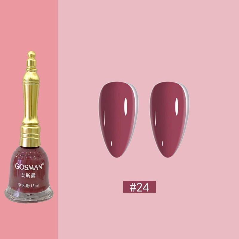New 2023 สีทาเล็บไม่ต้องอบ Gosman ยาทาเล็บสีนุ๊ดสีธรรมชาติ