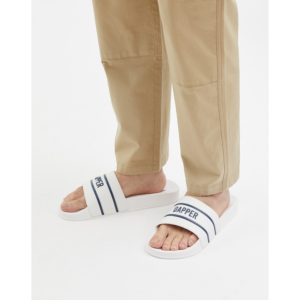 DAPPER รองเท้าแตะ DAPPER Logo Stamp Pool Slide Sandals สีขาว (HSP/WH/1681SL1)