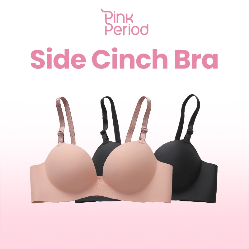 Pink Period🎀บราไร้ขอบ ไร้โครง บราเกาะอก ดันทรง ฟองน้ำ หนา 0.3cm BAR-065