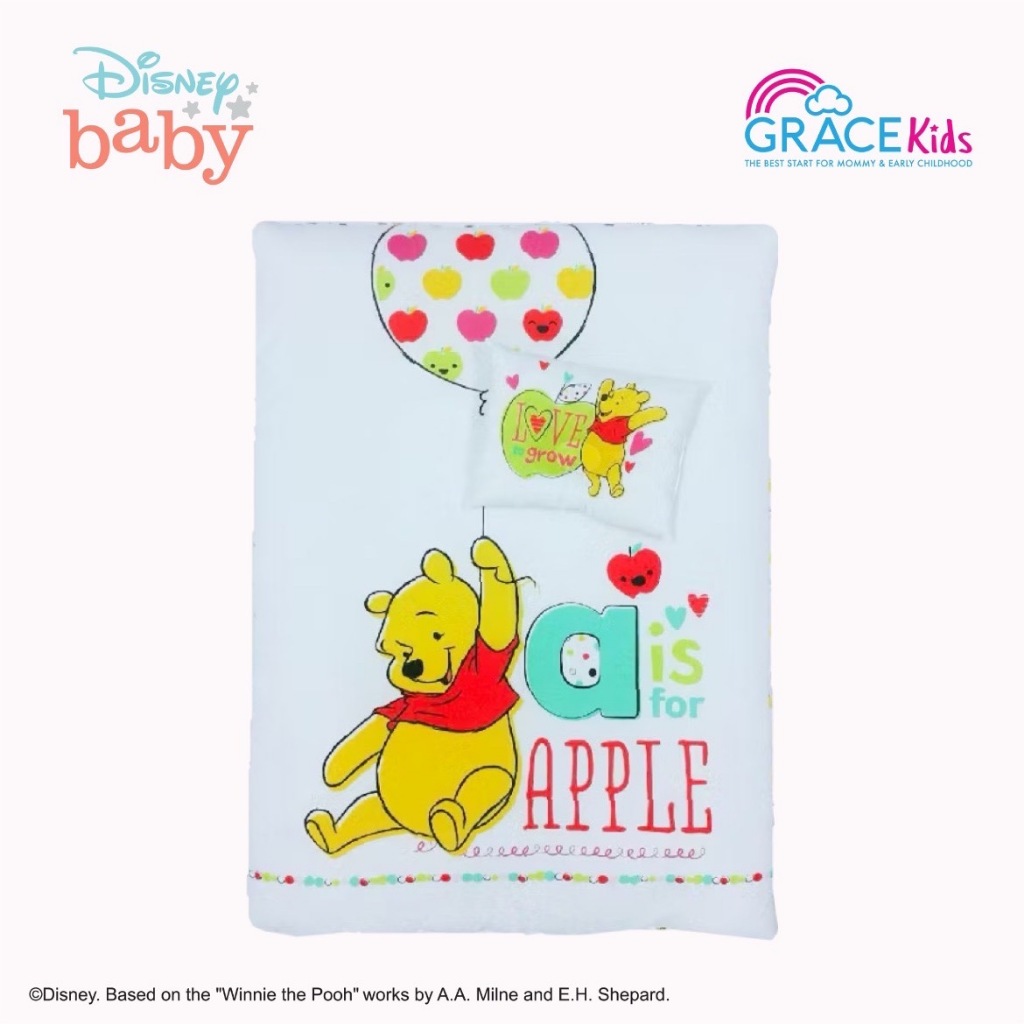 ที่นอนปิคนิค ที่นอนเด็กอนุบาล Disney ที่นอนเด็กพร้อมหมอนหนุน+หมอนข้างคละลาย ไซส์L ขนาด28x40นิ้ว - รูปที่ 2