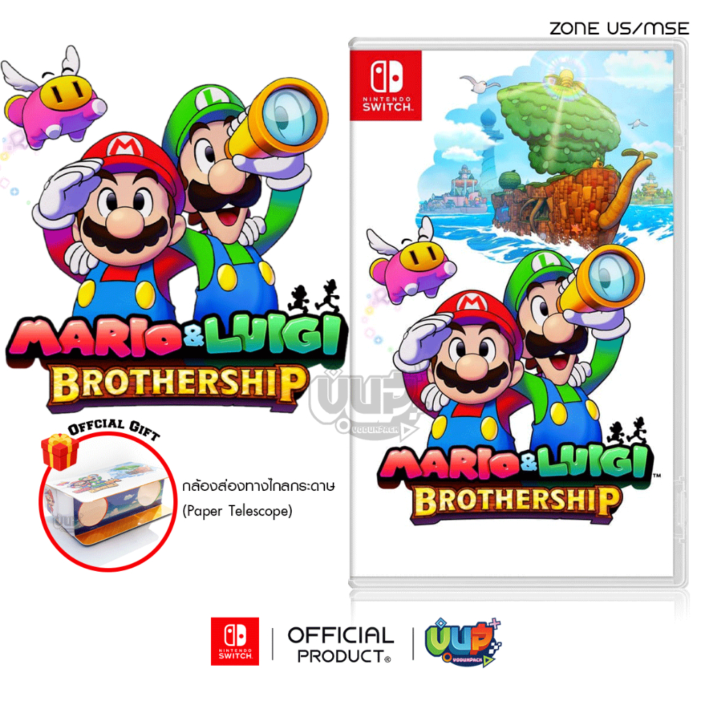 [พร้อมส่ง+ของแถม] NSW : Mario & Luigi : Brothership Zone 1 US/MDE ตลับเกม Nintendo Switch