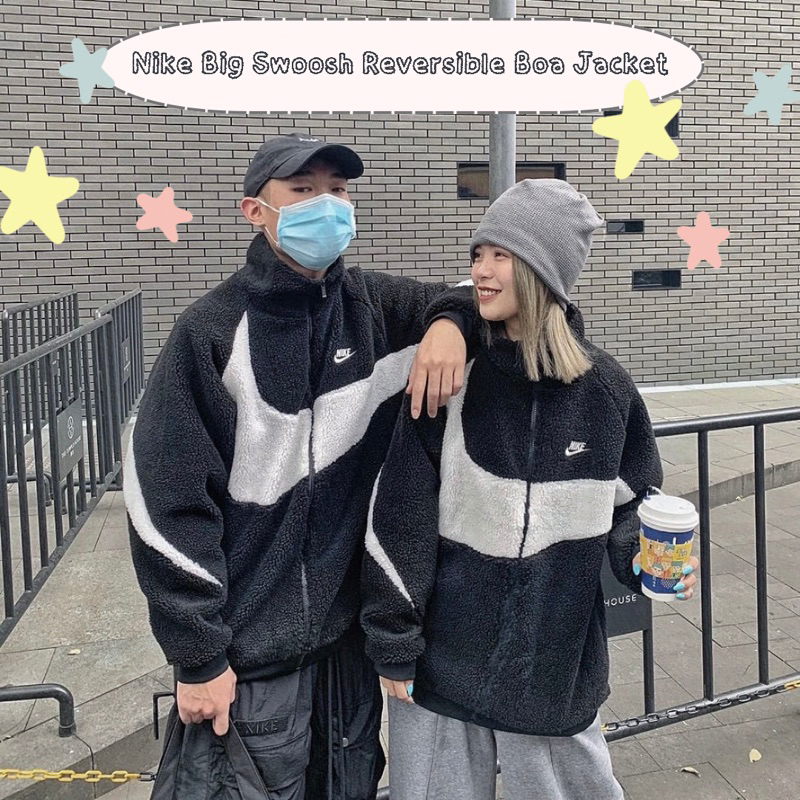 [พร้อมส่ง & พรีออเดอร์] Nike Big Swoosh Reversible Boa Jacket - (BQ6546-011)