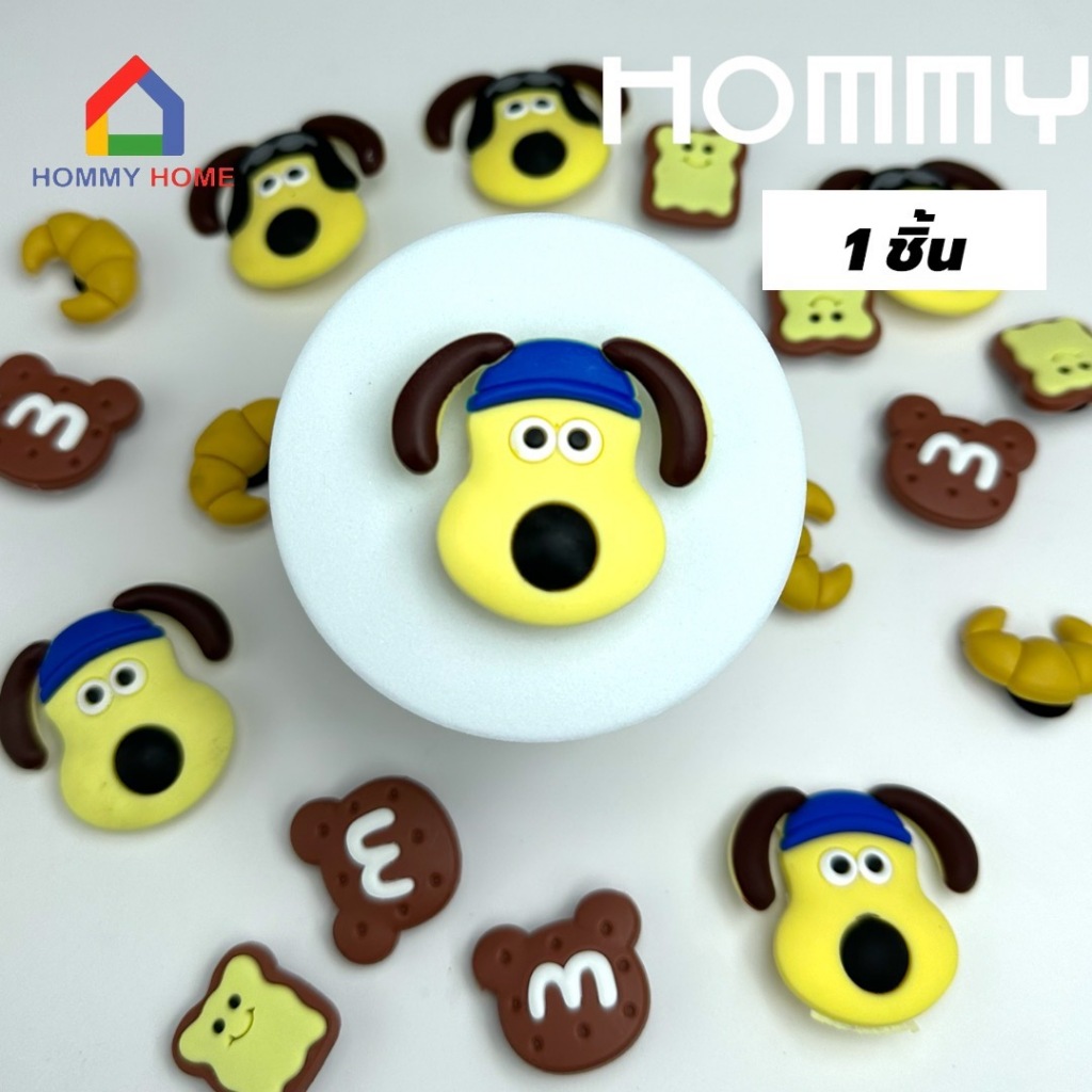 (1ชิ้น) Magnet Jibbitz ตัวการ์ตูนติดรองเท้าหัวโต  รองเท้าแฟชั่น ตัวติดซิลิโคน มีหลายแบบให้เลือก JB - รูปที่ 5