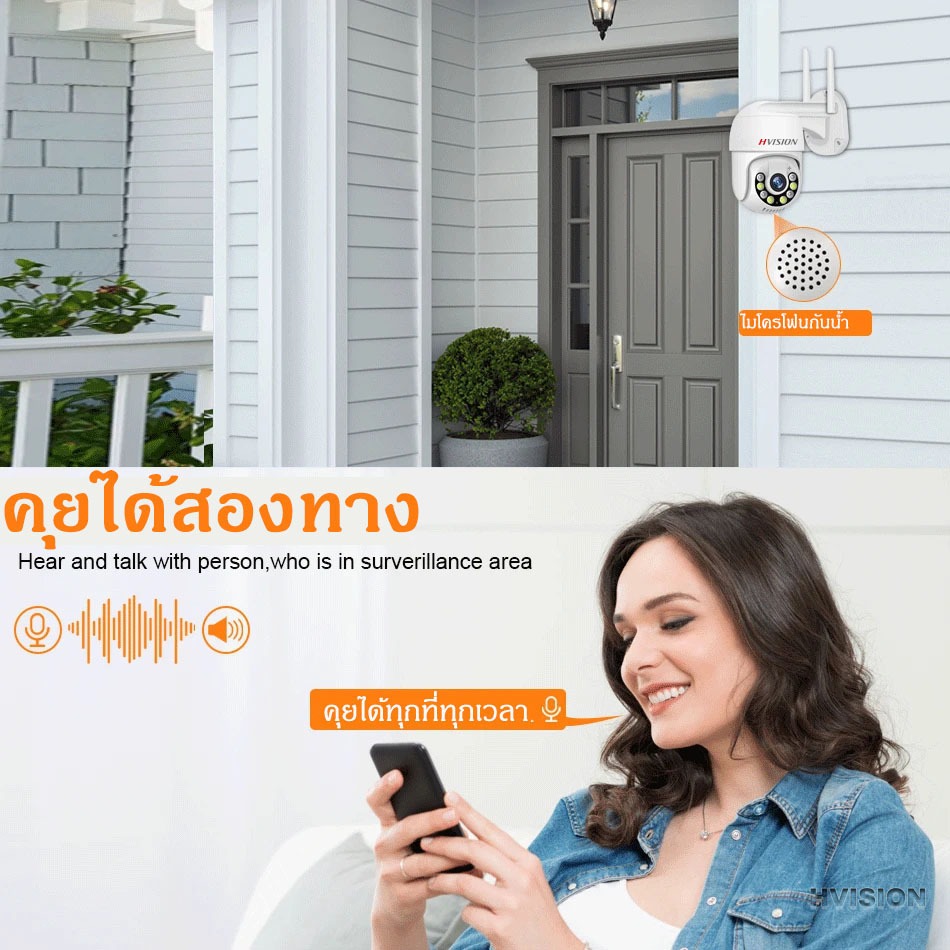 ล้องวงจรปิด 5G 8ล้านพิกเซล PTZ WIFI ip camera HD 4K กล้องวงจรปิดไร้สาย ภาพคมชัด กล้องกันน้ำ​ outdoor