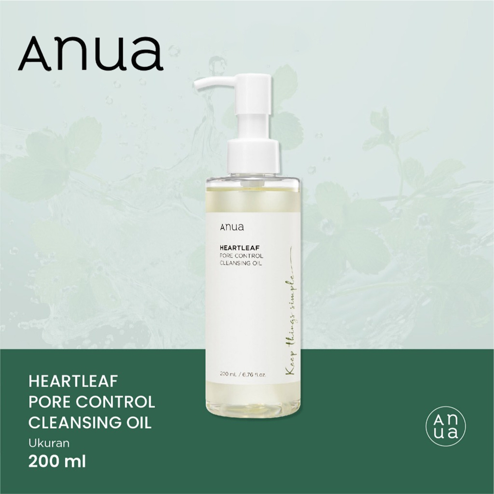 ANUA : HEARTLEAF PORE CONTROL CLEANSING OIL 200 ml คลีนซิ่งออยล์ทำความสะอาดผิวหน้าขจัดสิ่งสกป โลชั่น