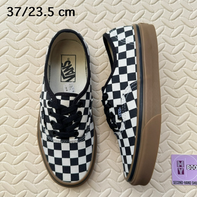 รองเท้ามือสอง Vans authentic checkerboard gum (H108)